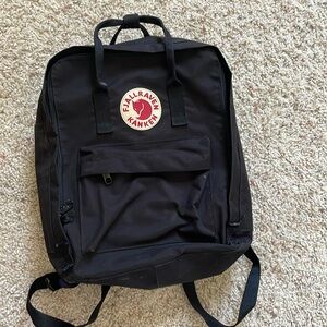 Full size Black Fjallraven Kanken Backpack